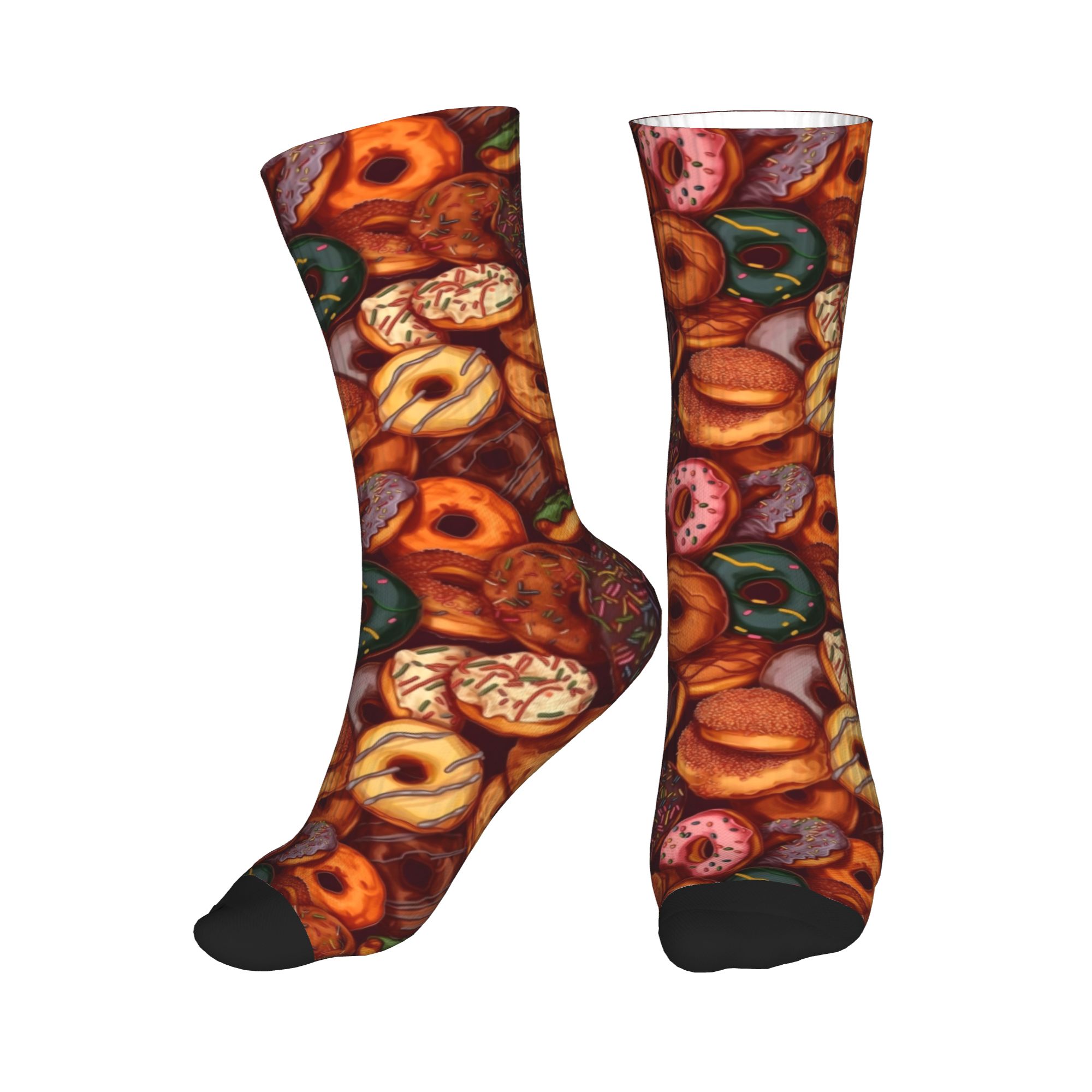 Dress Sock Men - Fun Men's Colorful Candy Donuts Food