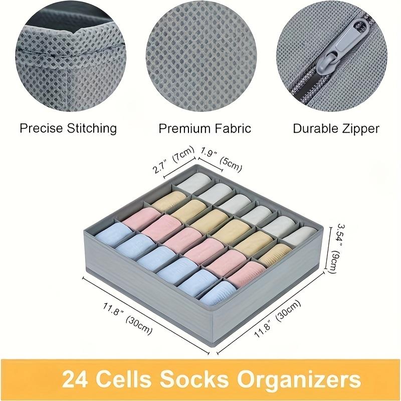 24 Grid Foldable Storage Organ - огляд і ціна Sock Organizer Tray