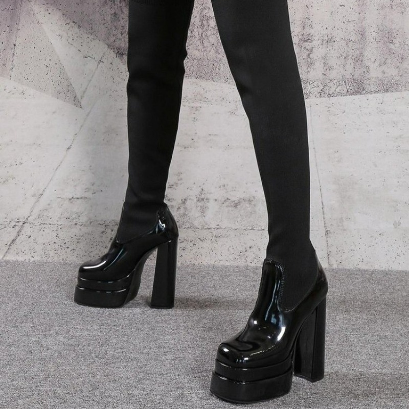 Women Boots Platform Over The  - огляд і ціна Knee High Sock Women