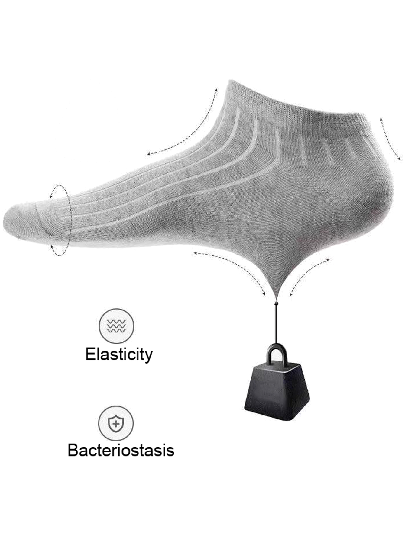 5/10 Pairs Men's Ankle Socks A - огляд і ціна Ankle Sock Low Cut