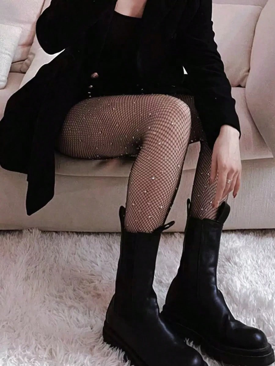 Women's Sheer Rhinestone Fishn - огляд і ціна Tights Pantyhose Sheer