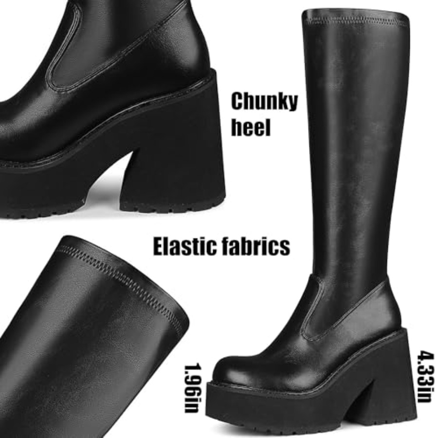 AMINUGAL Womens Elastic Knee H - огляд і ціна Knee High Sock Women