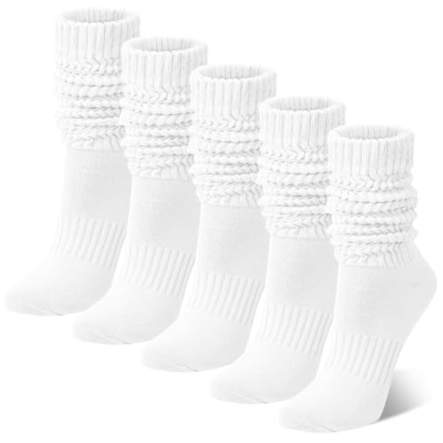 Chalier 5 Pairs Slouchy Socks  - огляд і ціна Boot Sock Slouchy