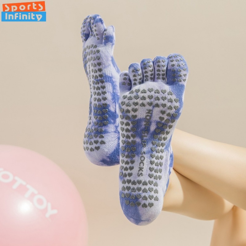 New Non Slip Tie Dye Five Fing - огляд і ціна Toe Sock Split