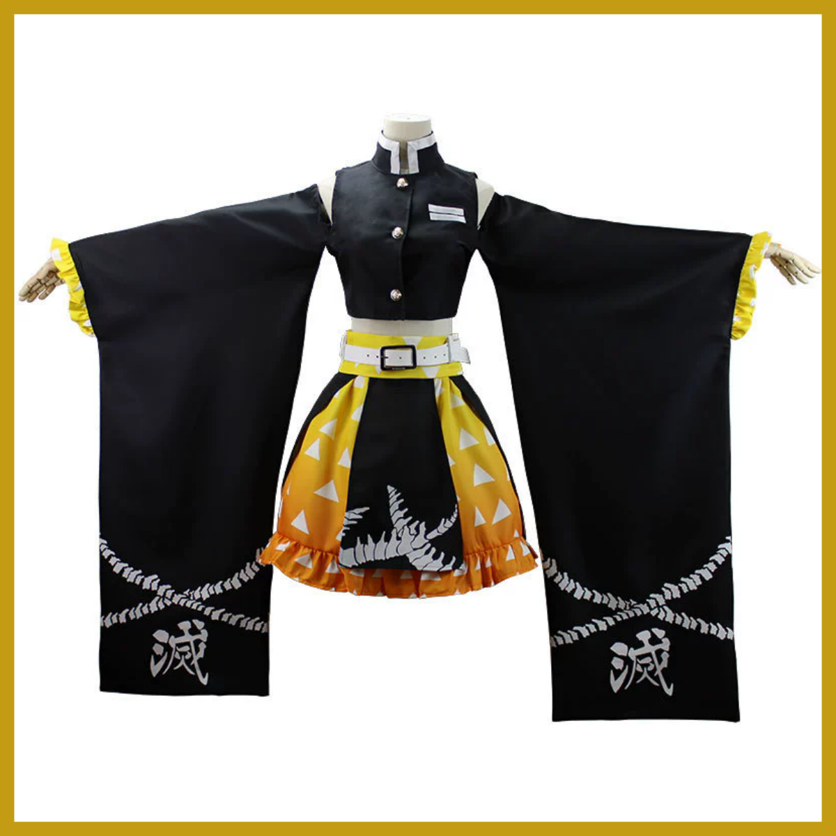 Anime Agatsuma Zenitsu Cosplay - огляд і ціна Dress Sock Men