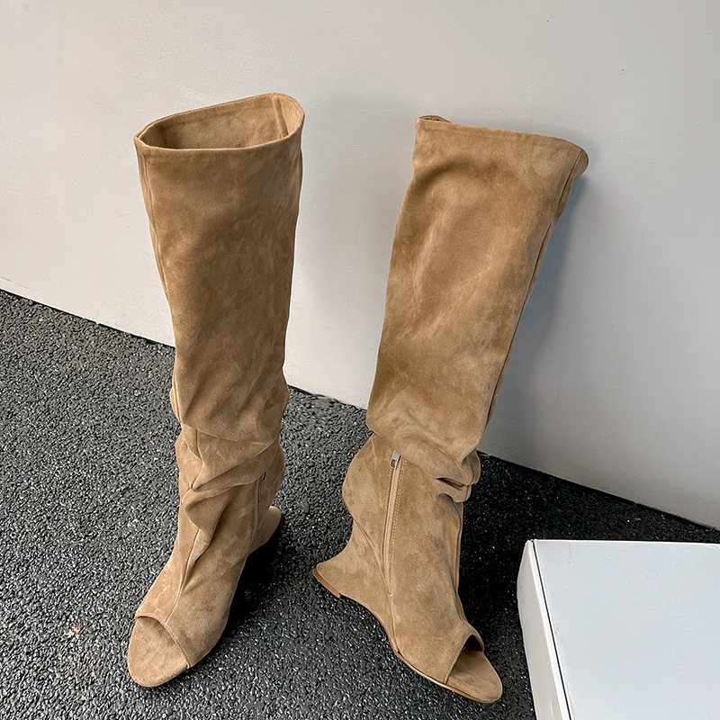 AIYKAZYSDL Strange Wedge Heel  - огляд і ціна Boot Sock Slouchy