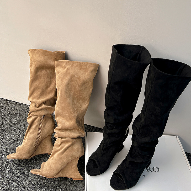 AIYKAZYSDL Strange Wedge Heel  - огляд і ціна Boot Sock Slouchy