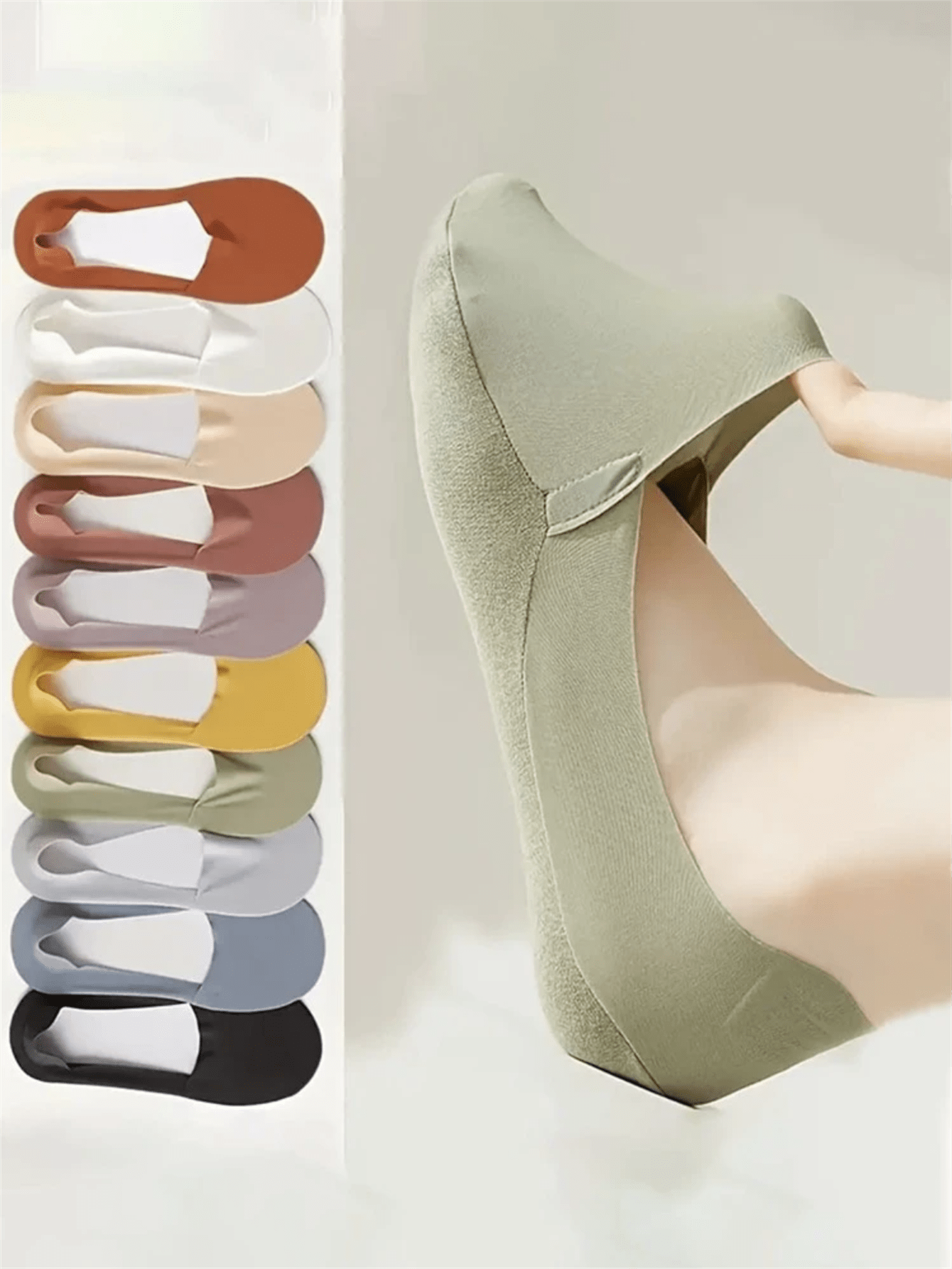 5 Pairs Women Thin Silky Invis - огляд і ціна No Show Sock Women