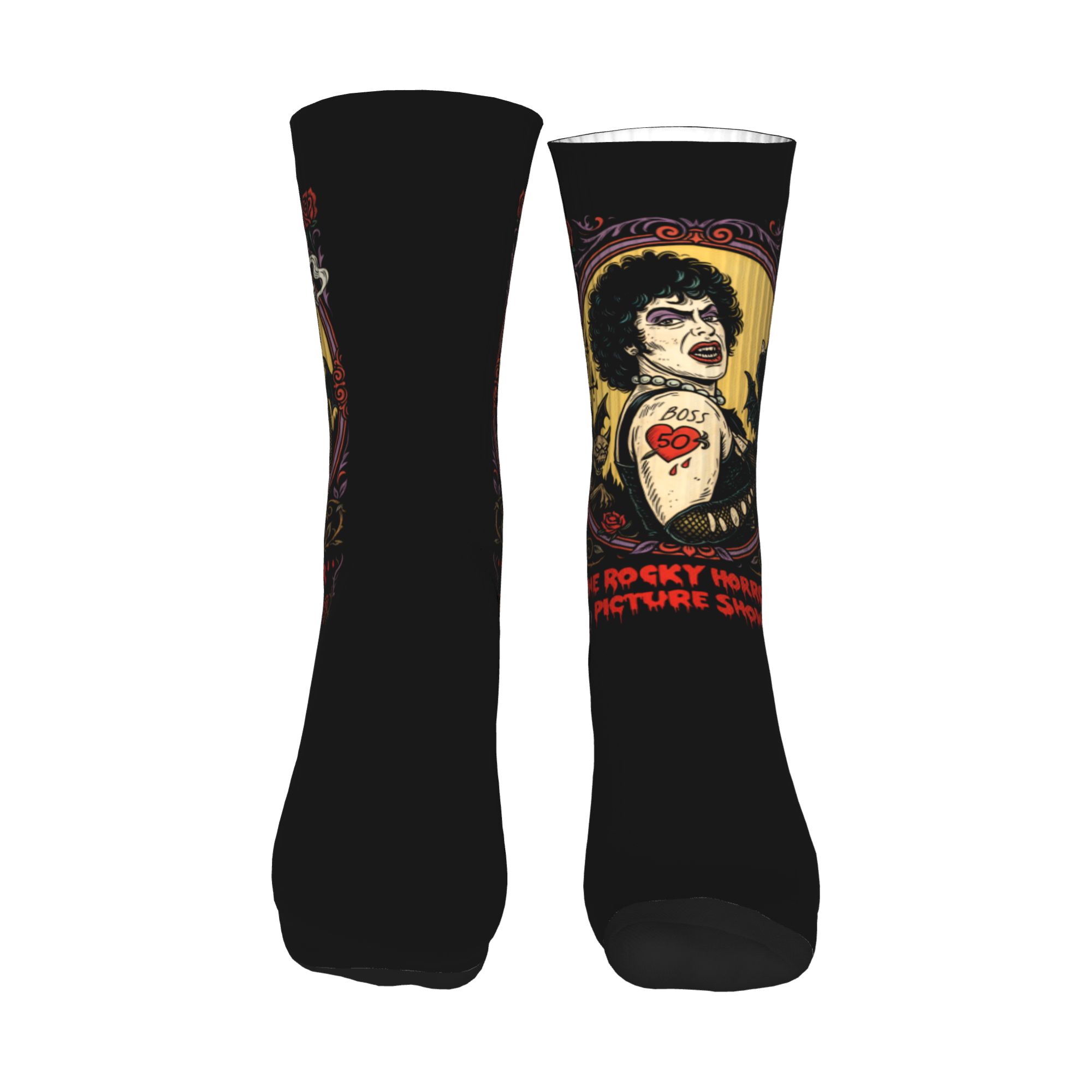 Fun Printed The Rockys Horror  - огляд і ціна No Show Sock Women