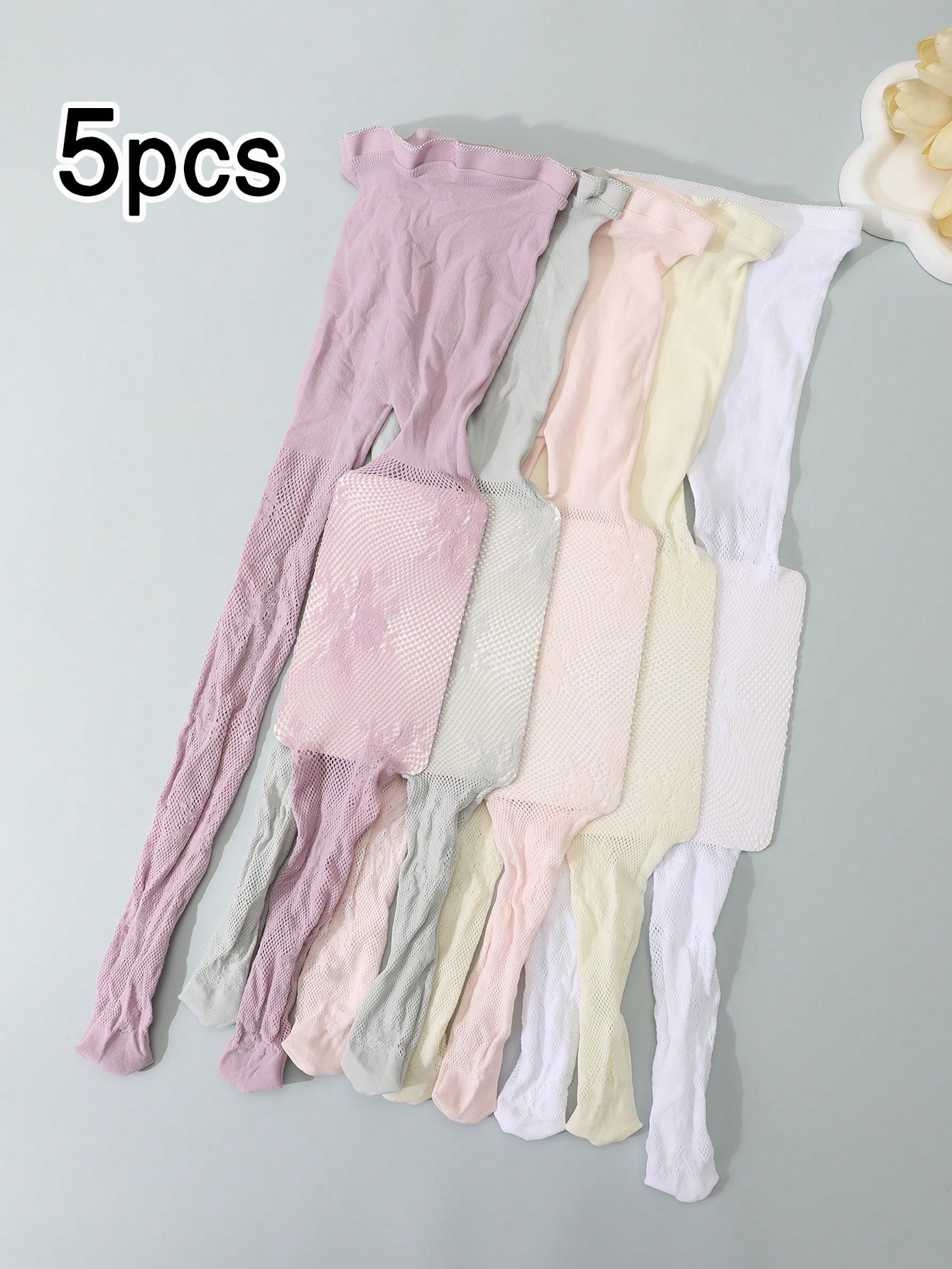 5Pcs Kids Hollow Lace Sheer Me - огляд і ціна Tights Pantyhose Sheer