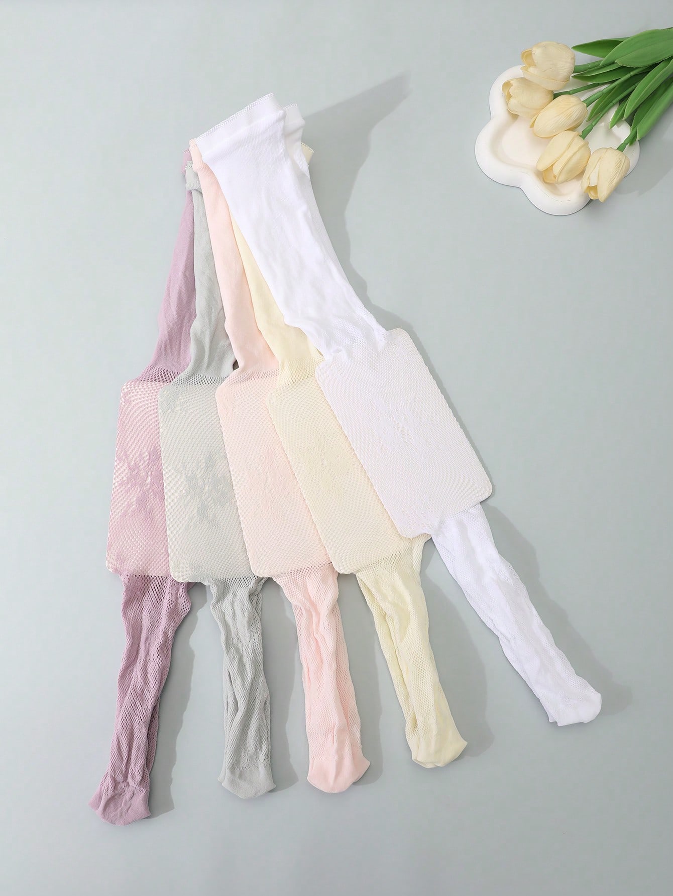 5Pcs Kids Hollow Lace Sheer Me - огляд і ціна Tights Pantyhose Sheer