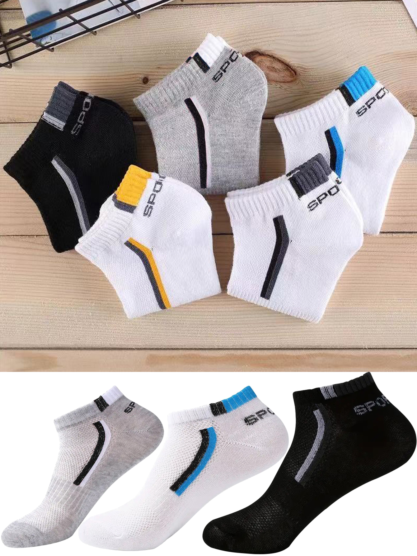 5/10/40Pair Men's Anti-Slip An - огляд і ціна Ankle Sock Low Cut