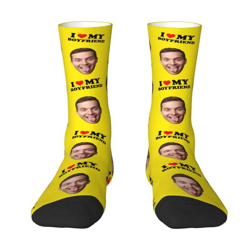 Novelty Men's I Love My Boyfri - огляд і ціна Dress Sock Men