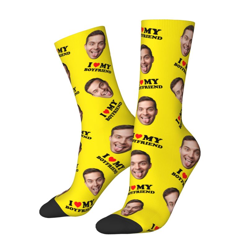 Novelty Men's I Love My Boyfri - огляд і ціна Dress Sock Men