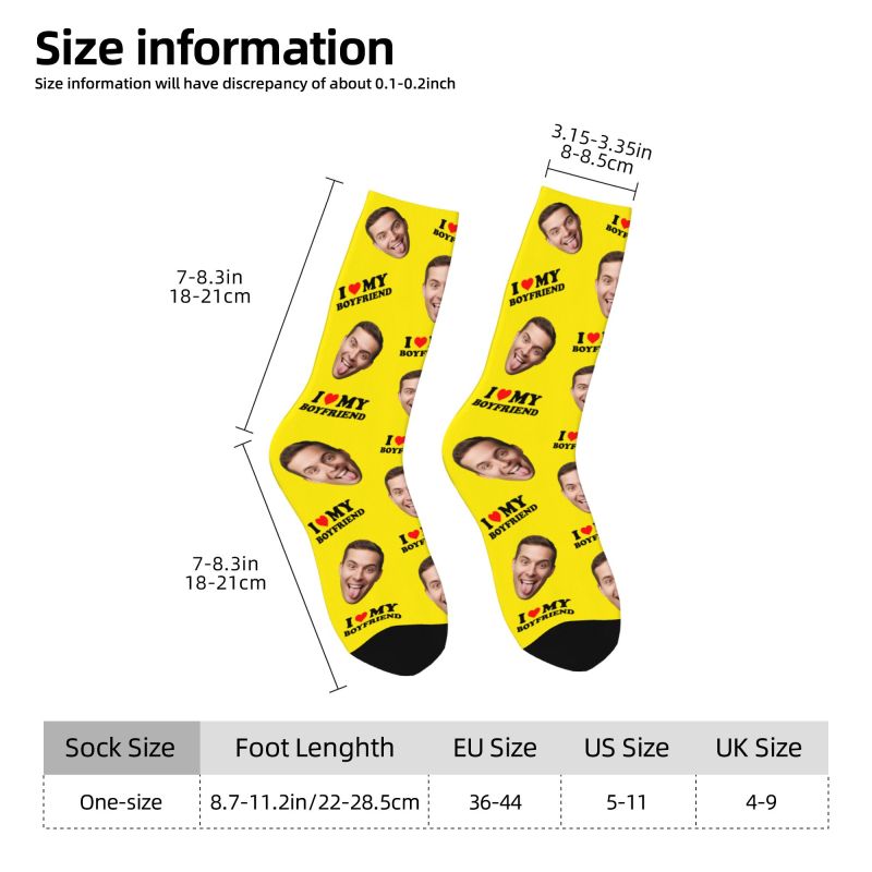 Novelty Men's I Love My Boyfri - огляд і ціна Dress Sock Men