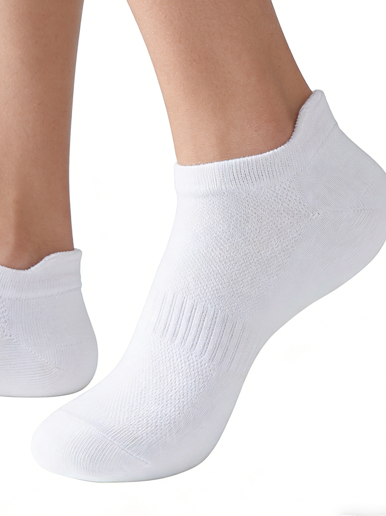6 Pairs Women Men White Ankle  - огляд і ціна No Show Sock Women