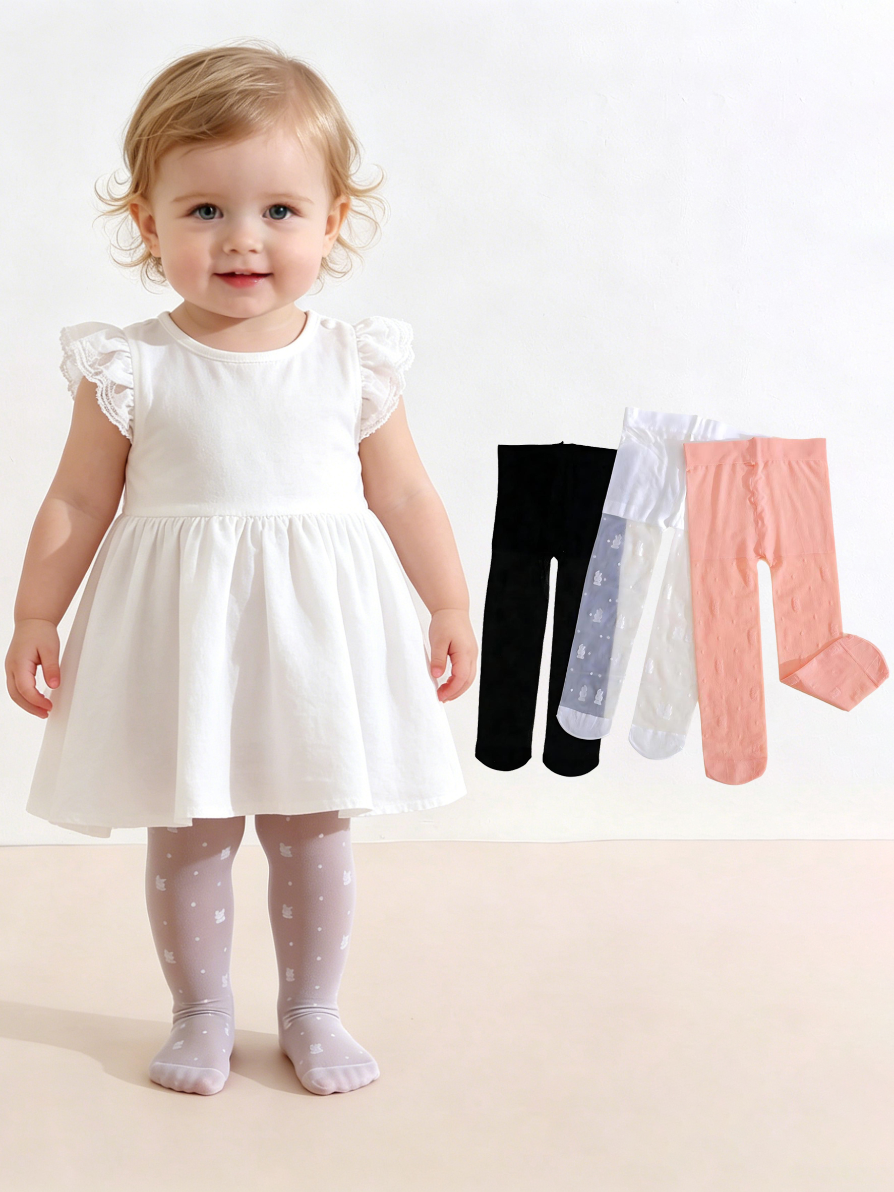 3Pack Toddler Girl Rabbit Prin - огляд і ціна Tights Pantyhose Sheer