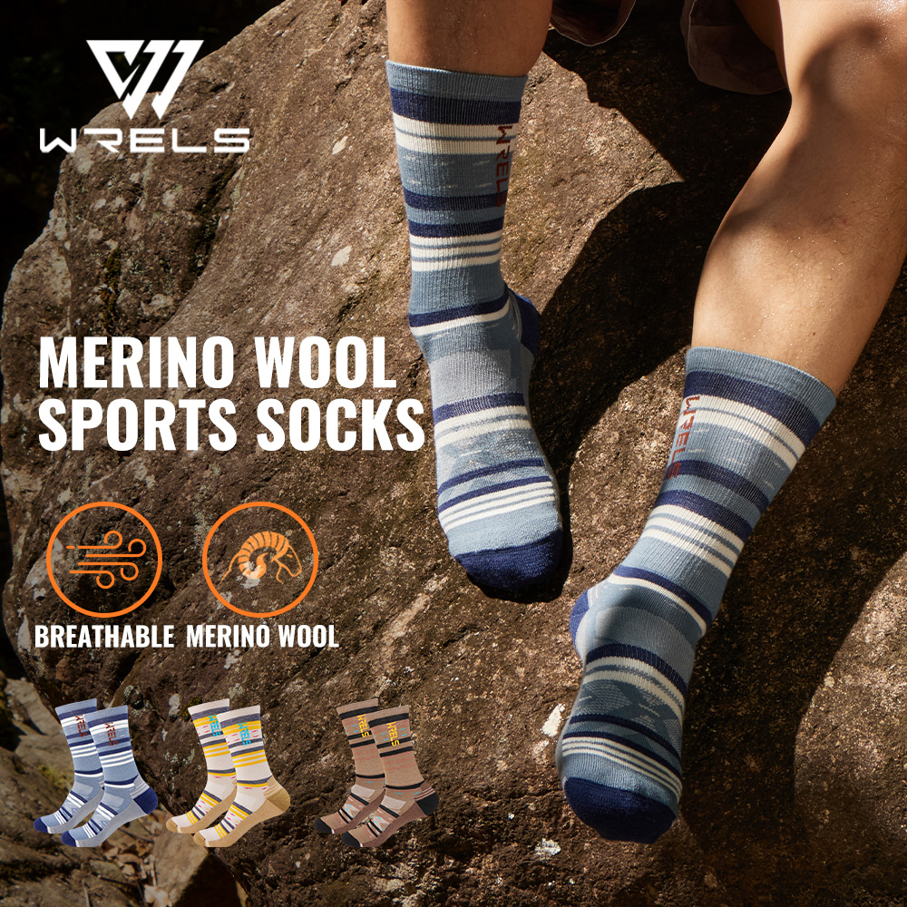 WRELS 1/2/3pairs Merino Wool S - огляд і ціна Wool Hiking Sock