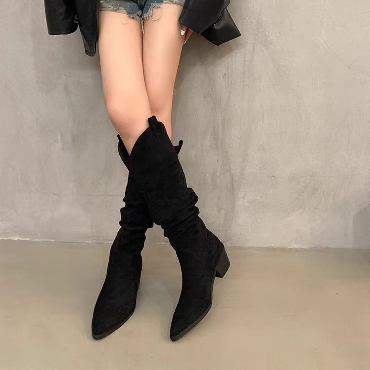 Long boots 2026 French retro c - огляд і ціна Knee High Sock Women