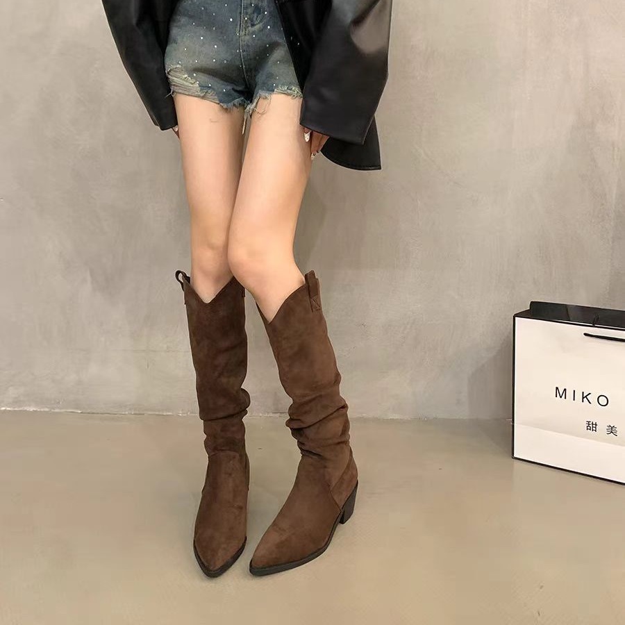 Long boots 2026 French retro c - огляд і ціна Knee High Sock Women