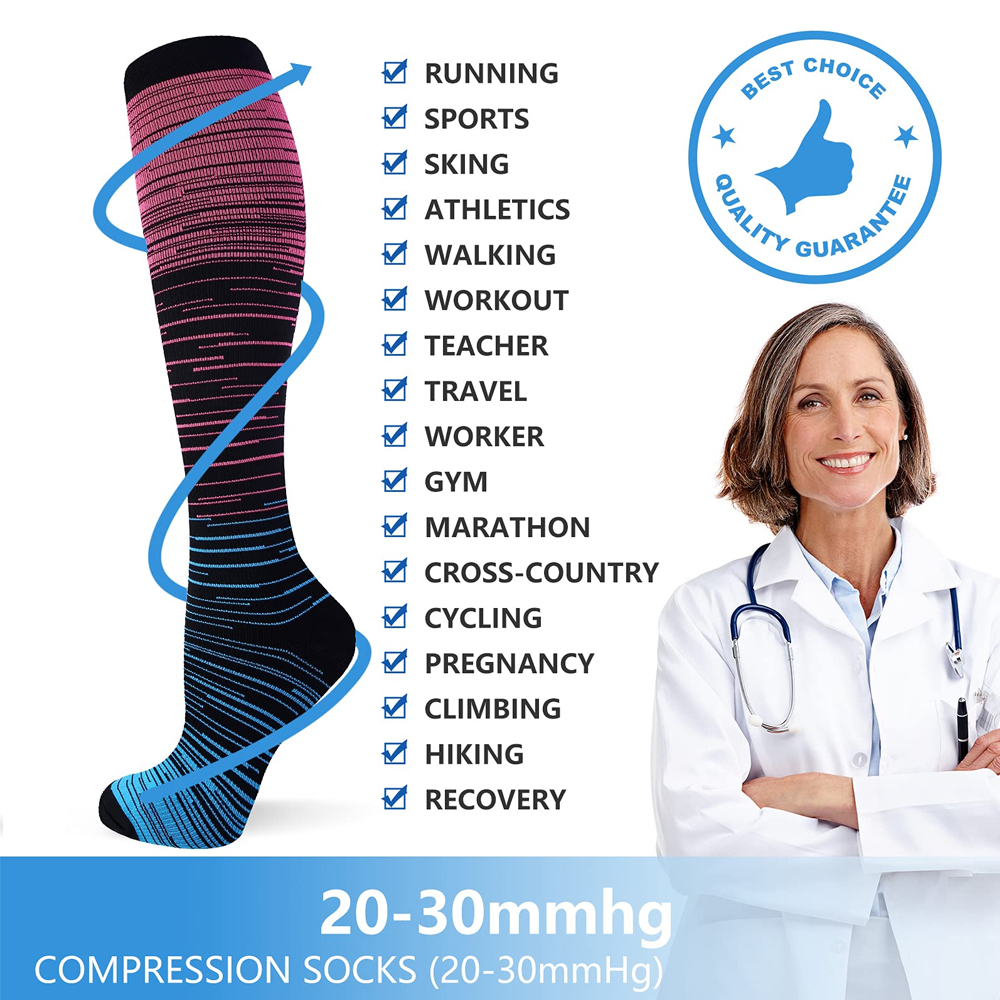 GOMOREON 6Pairs Compression So - огляд і ціна Compression Sock Medical