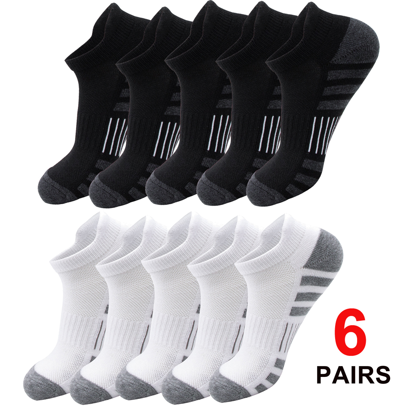 6/24 Pairs Cushioned Breathabl - огляд і ціна Athletic Sock Cushion