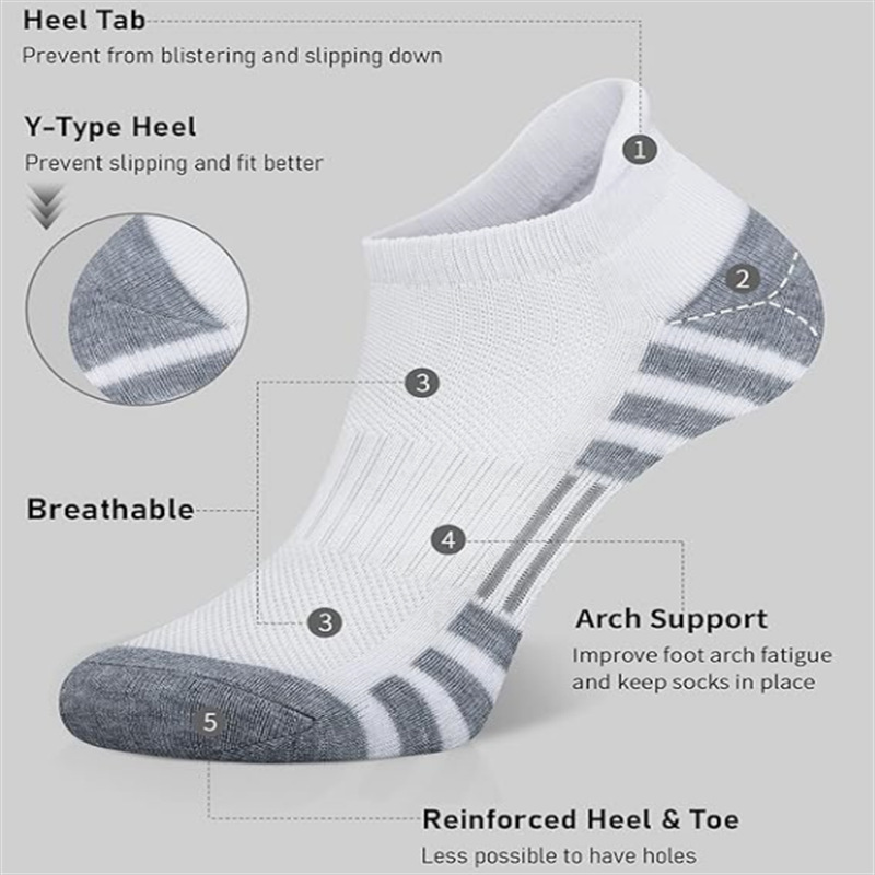 6/12 Pairs Cushioned Breathabl - огляд і ціна Athletic Sock Cushion
