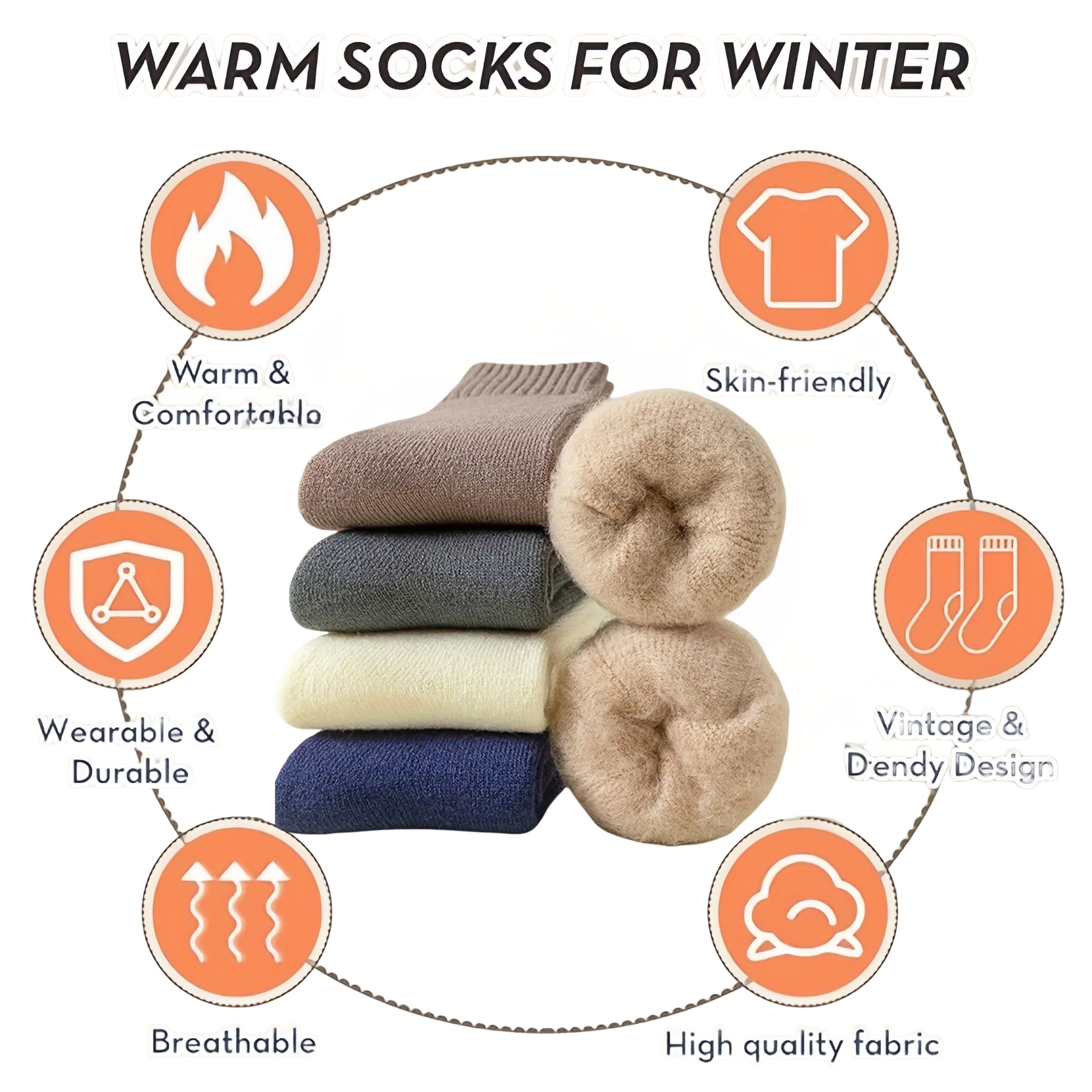 Three Pairs of Men'S Black Soc - огляд і ціна Thermal Sock Winter