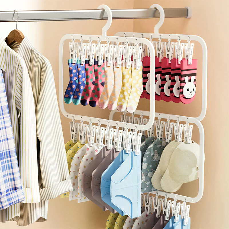 Multi-clip Sock Drying Rack Mu - огляд і ціна Sock Organizer Tray