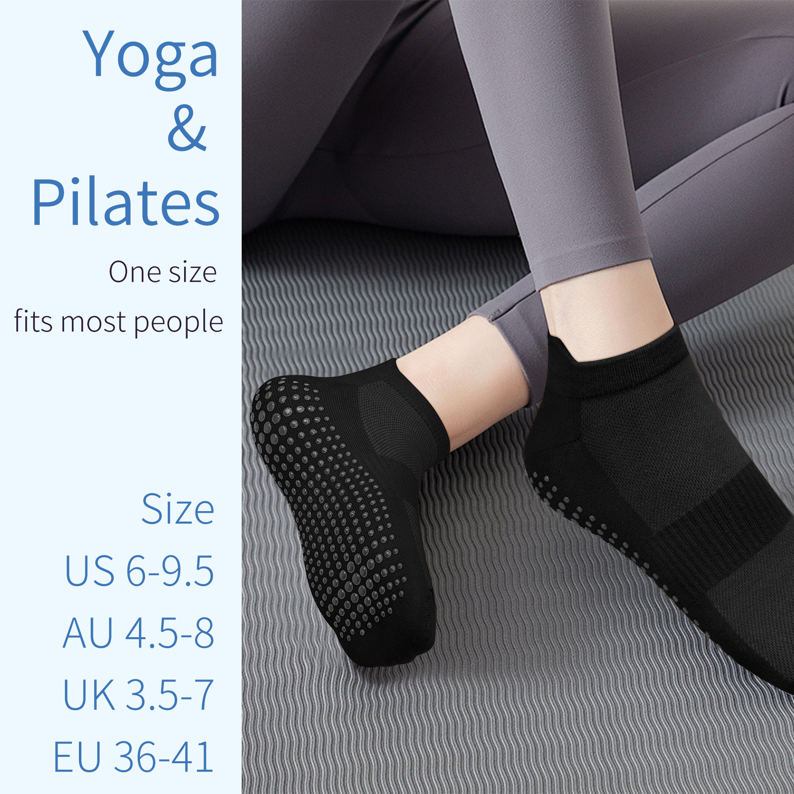 3 Pairs Yoga Socks Women Cotto - огляд і ціна Grip Sock Yoga