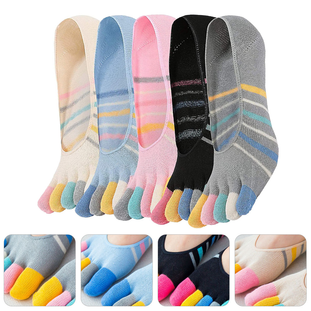 5Pairs Women Finger Toe Socks  - огляд і ціна Invisibility Sock Loafer