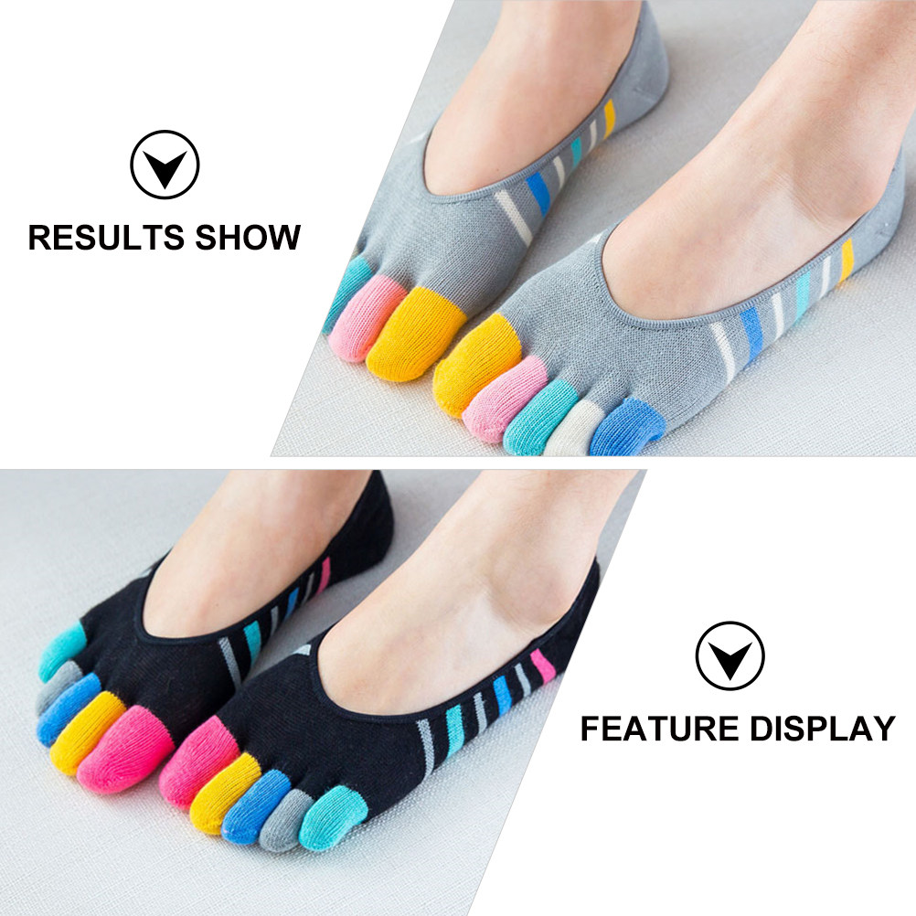 5Pairs Women Finger Toe Socks  - огляд і ціна Invisibility Sock Loafer