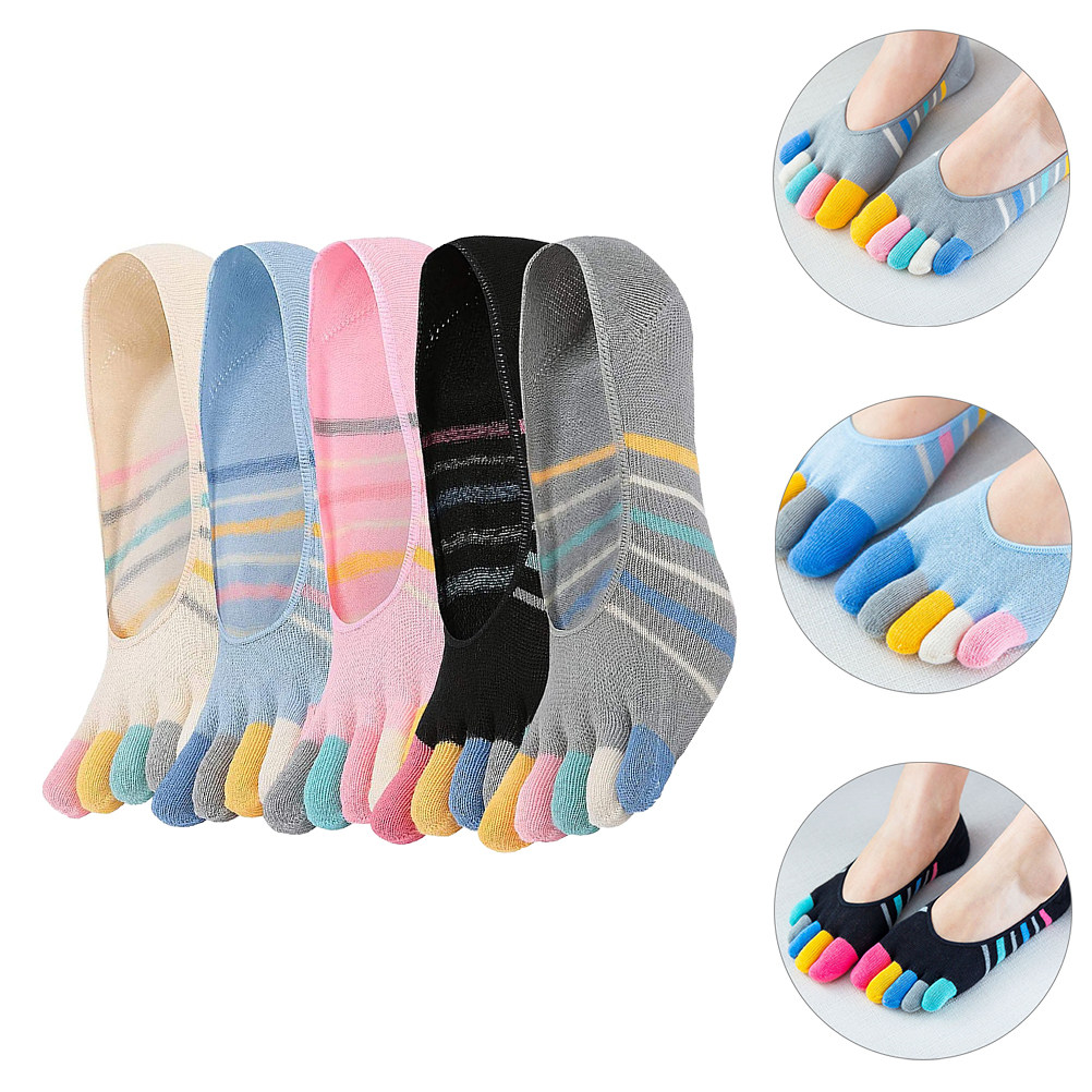 5Pairs Women Finger Toe Socks  - огляд і ціна Invisibility Sock Loafer